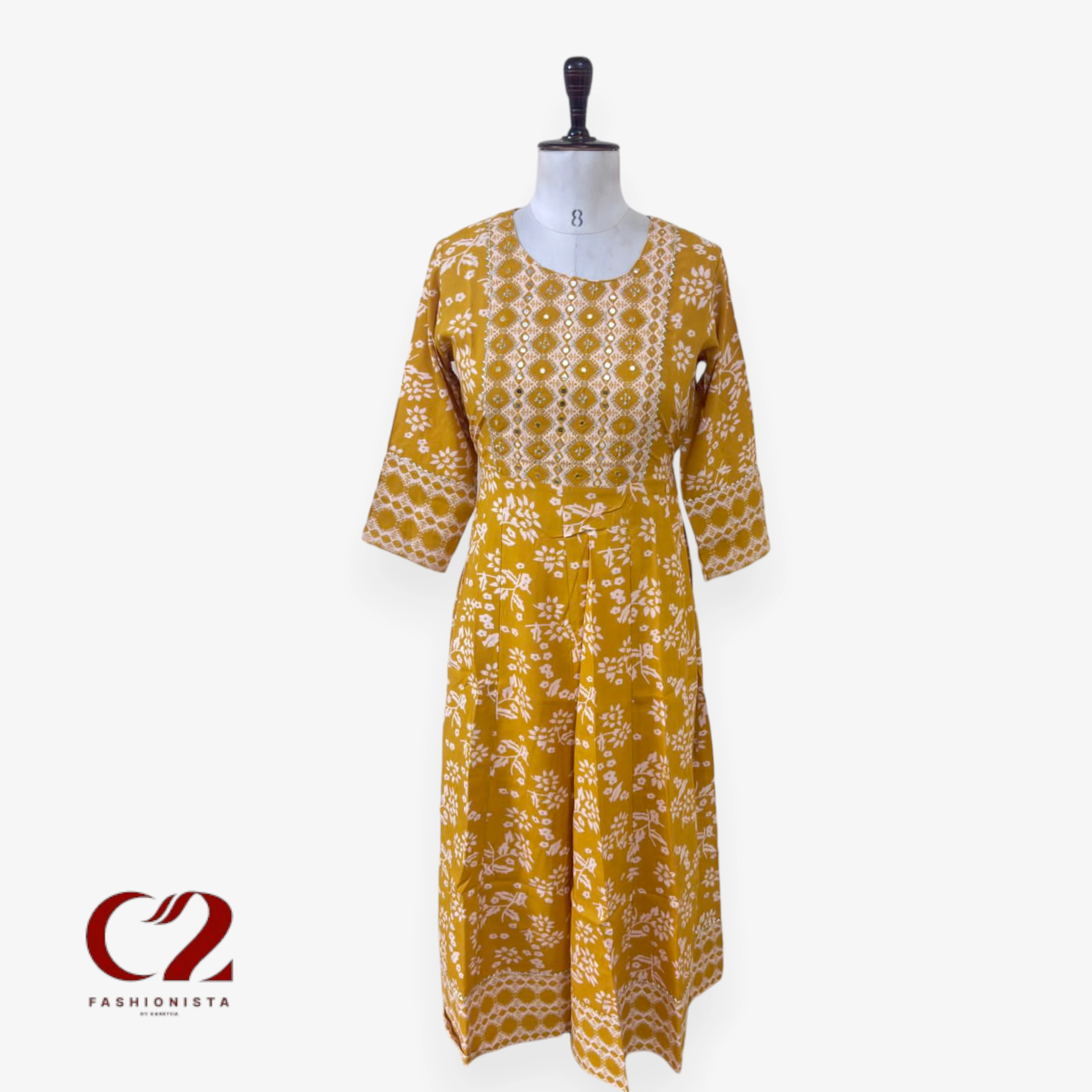 Cotton Mixed Rayon Kurti