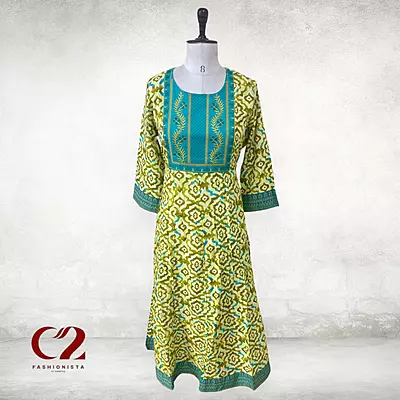 Lia Cotton Mixed Rayon Kurti