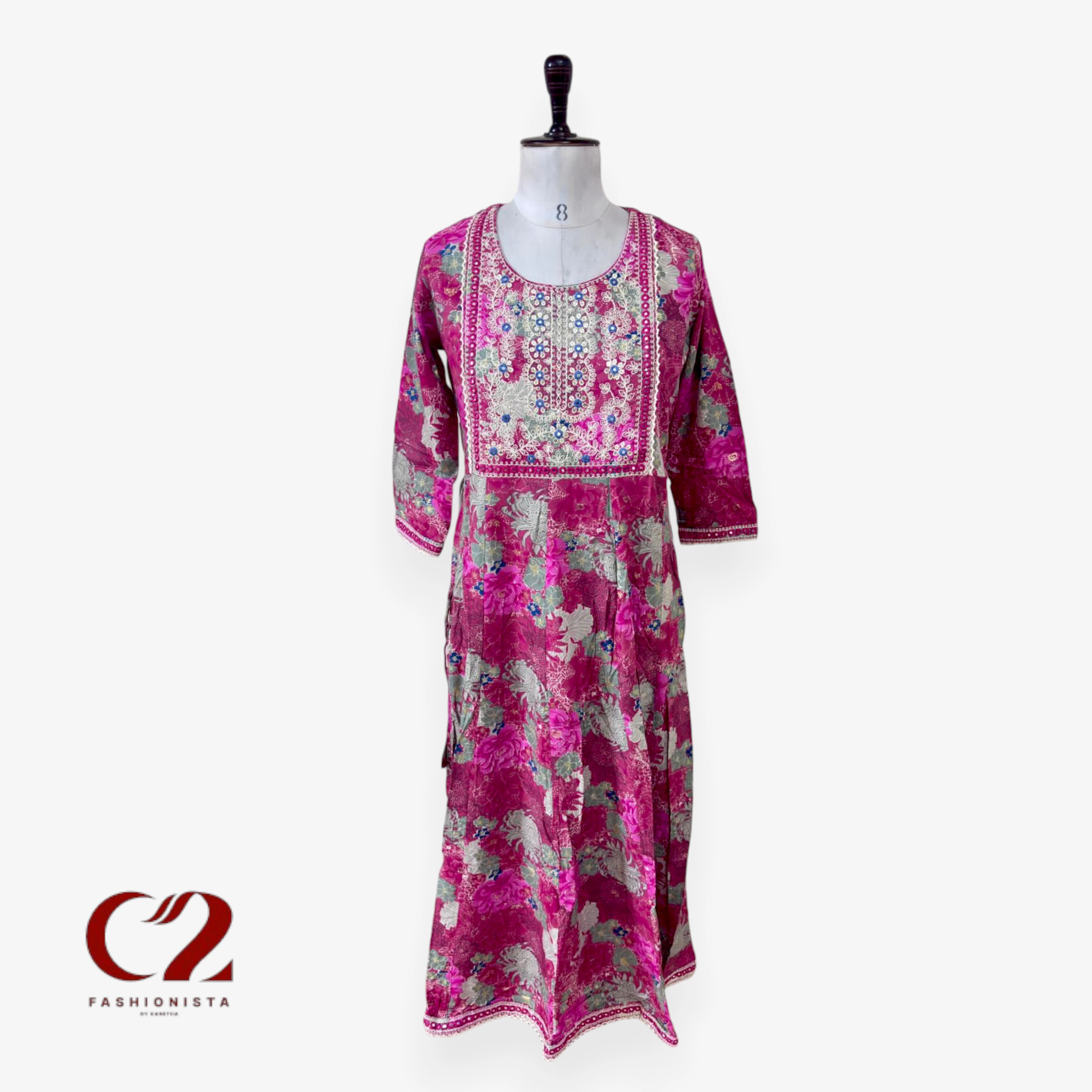 Cotton Mixed Rayon Kurti