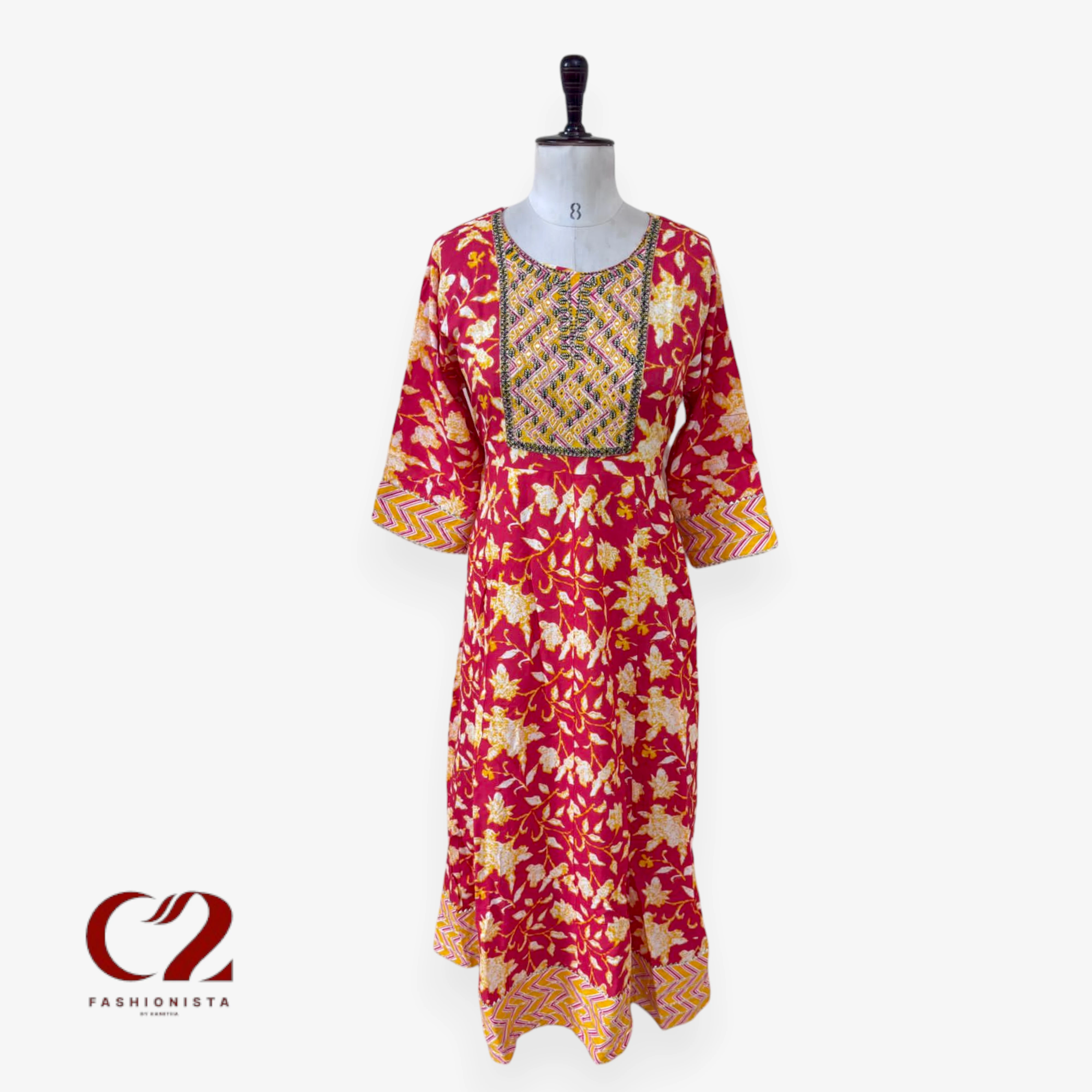 Cotton Mixed Rayon Kurti