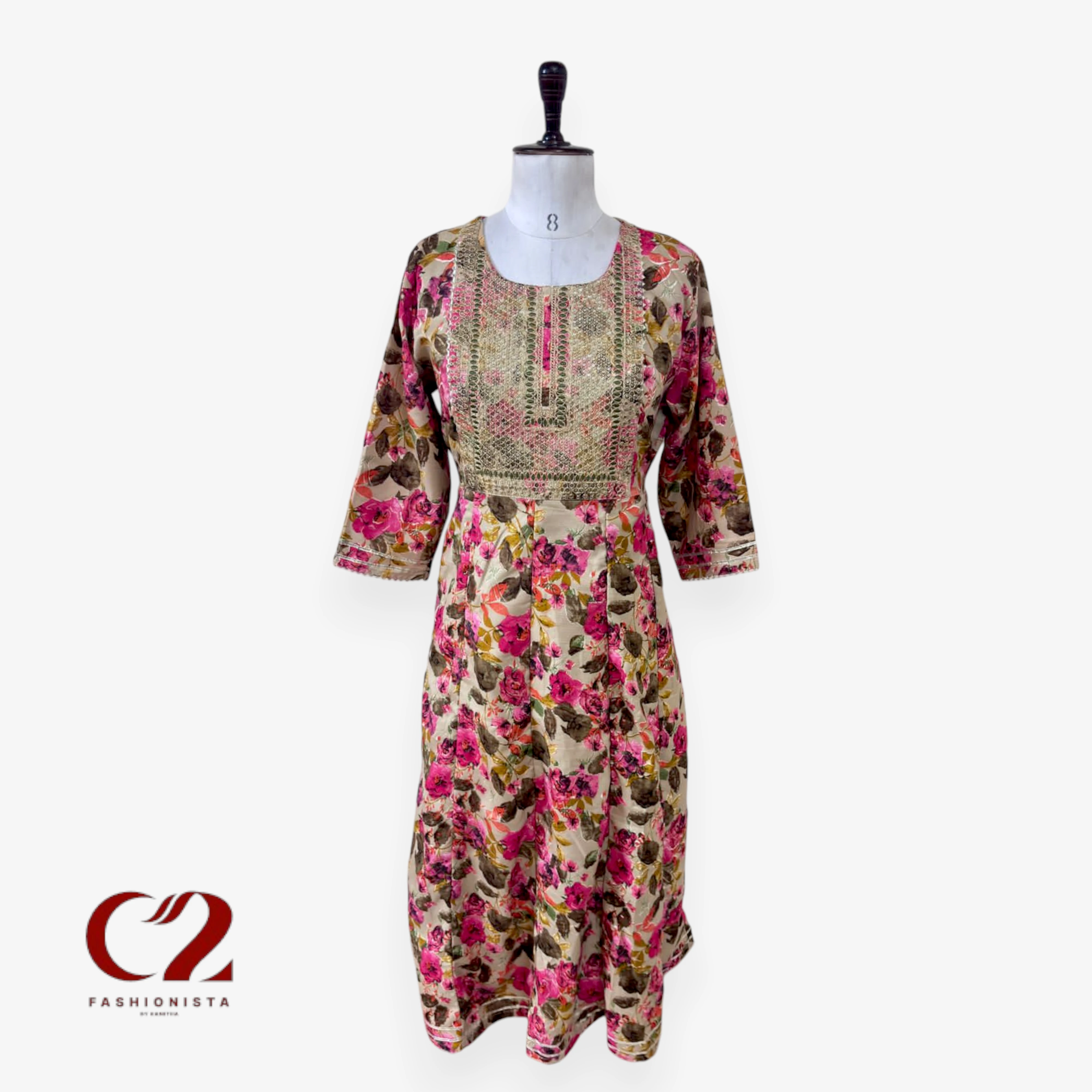 Cotton Mixed Rayon Kurti