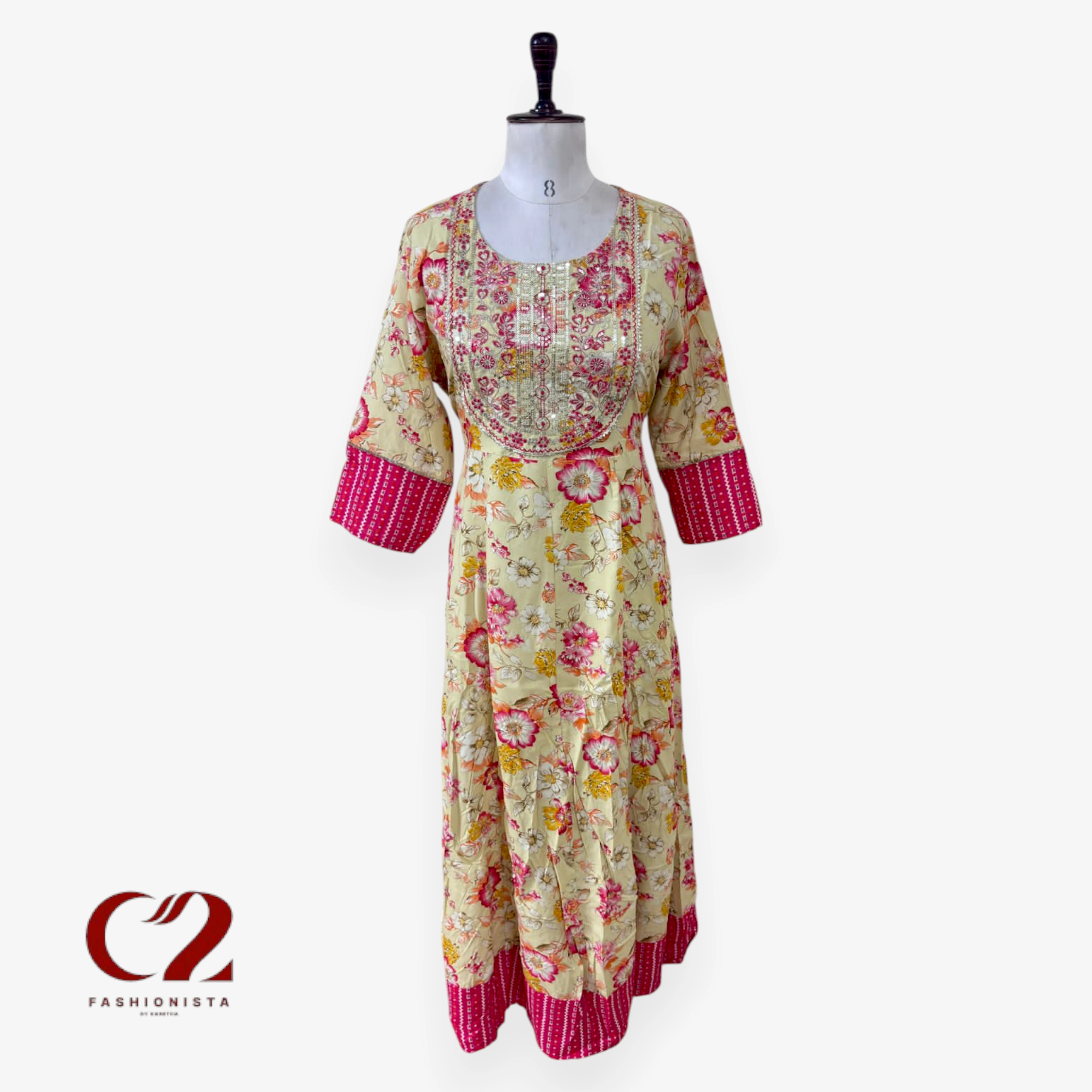 Cotton Mixed Rayon Kurti