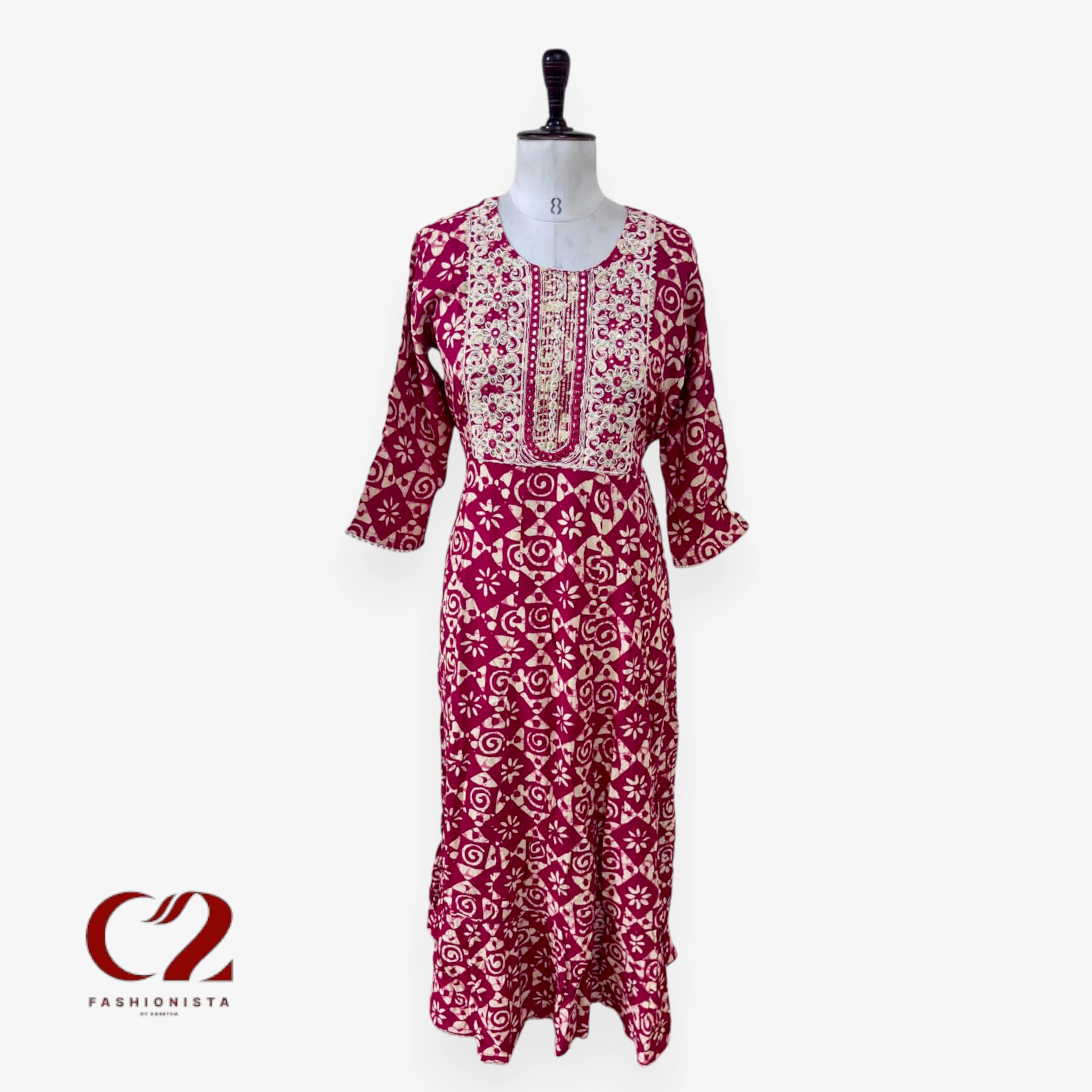 Cotton Mixed Rayon Kurti