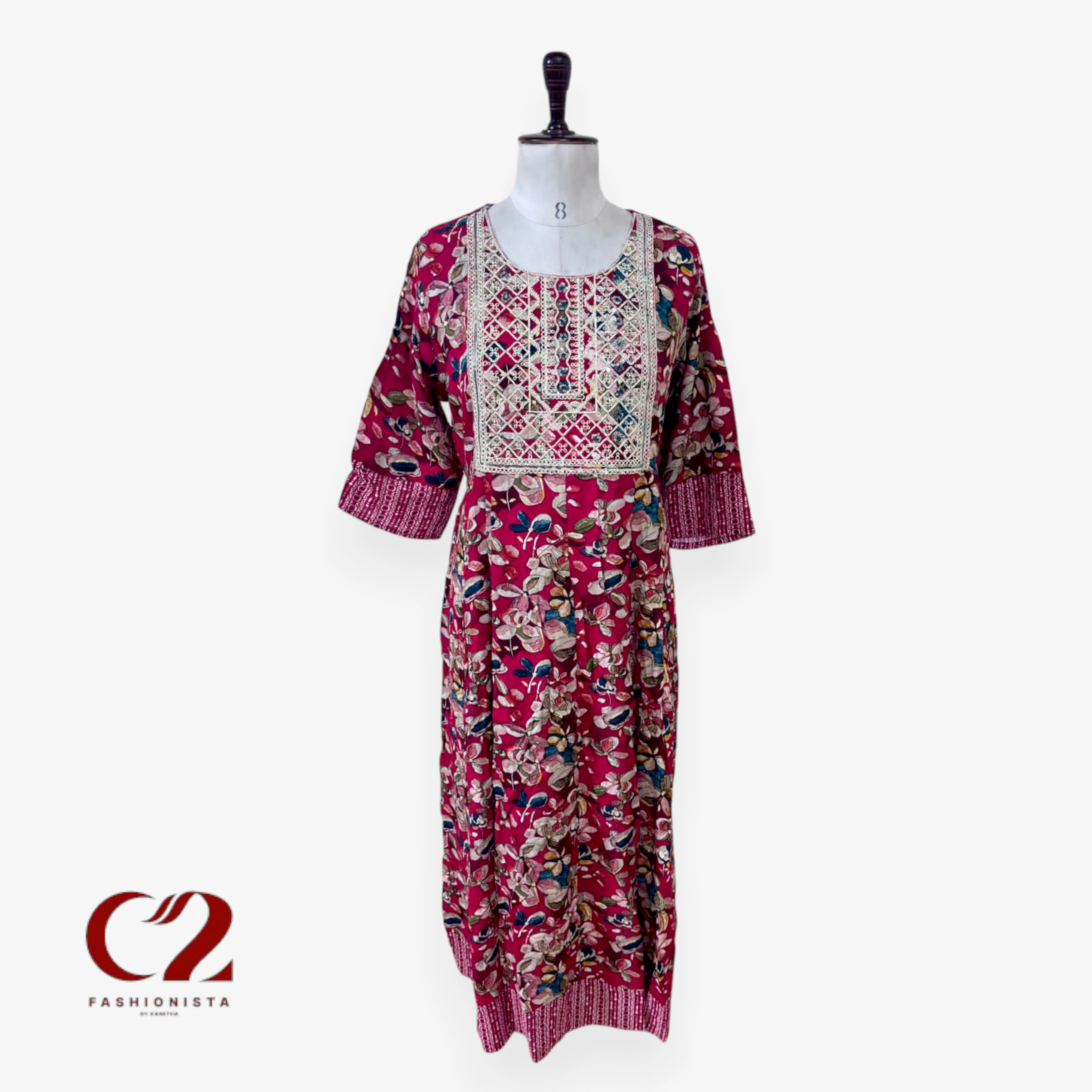 Cotton Mixed Rayon Kurti