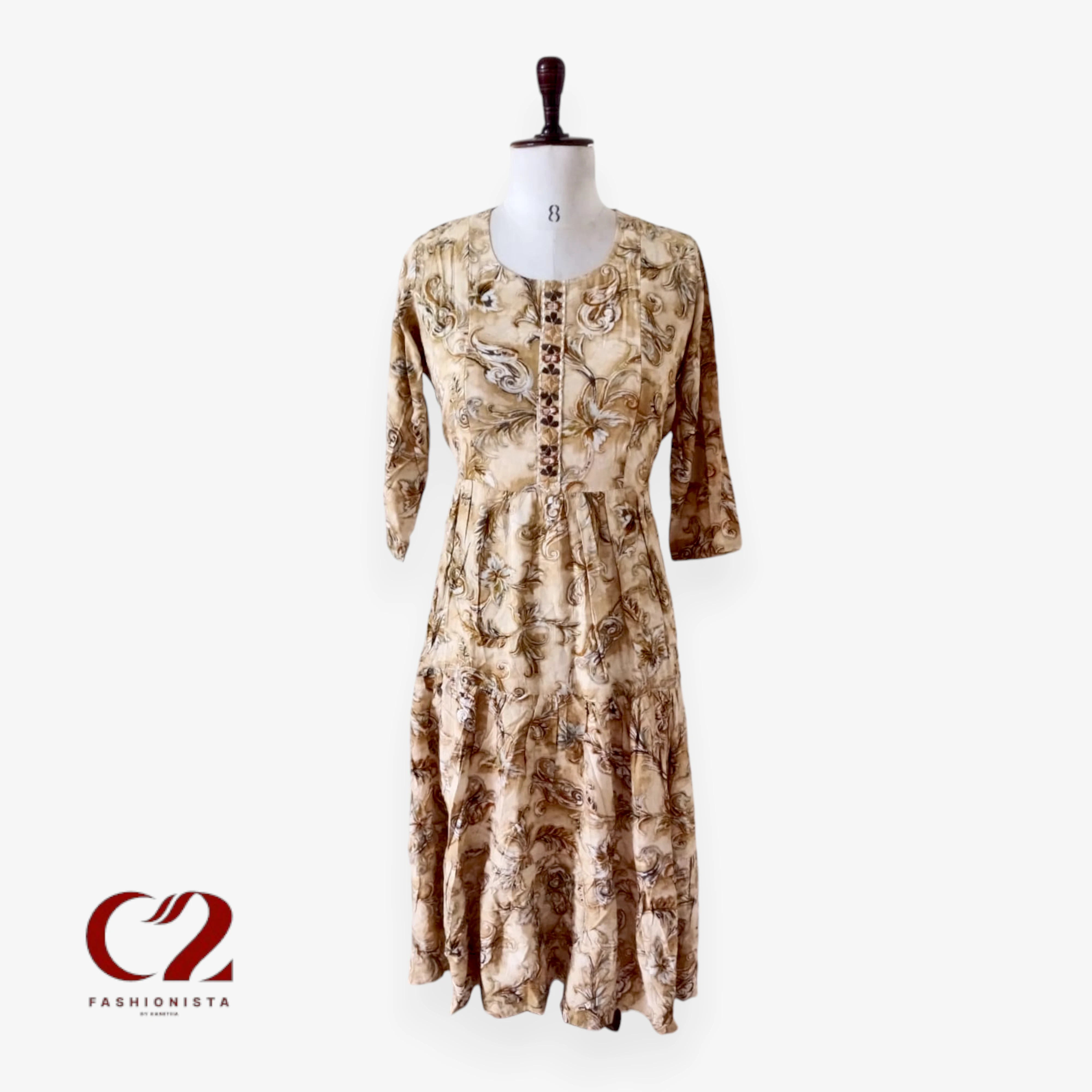 Cotton Mixed Rayon Kurti
