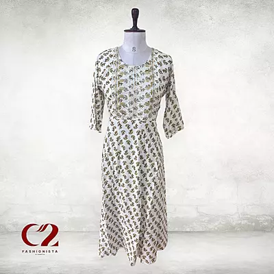 Sequence Cotton Mixed Rayon Kurti
