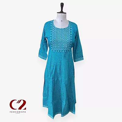 Cotton Mixed Rayon Kurti