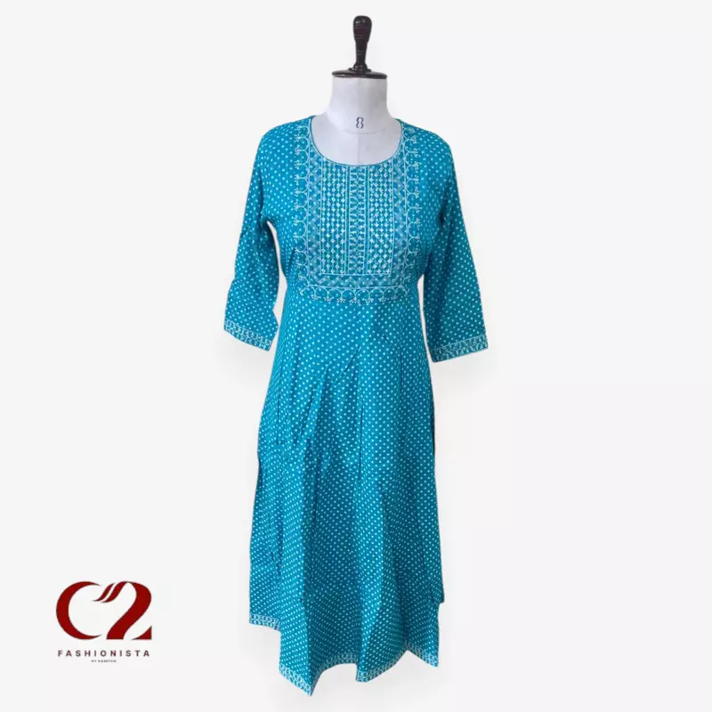Cotton Mixed Rayon Kurti Cotton Mixed Rayon Kurti