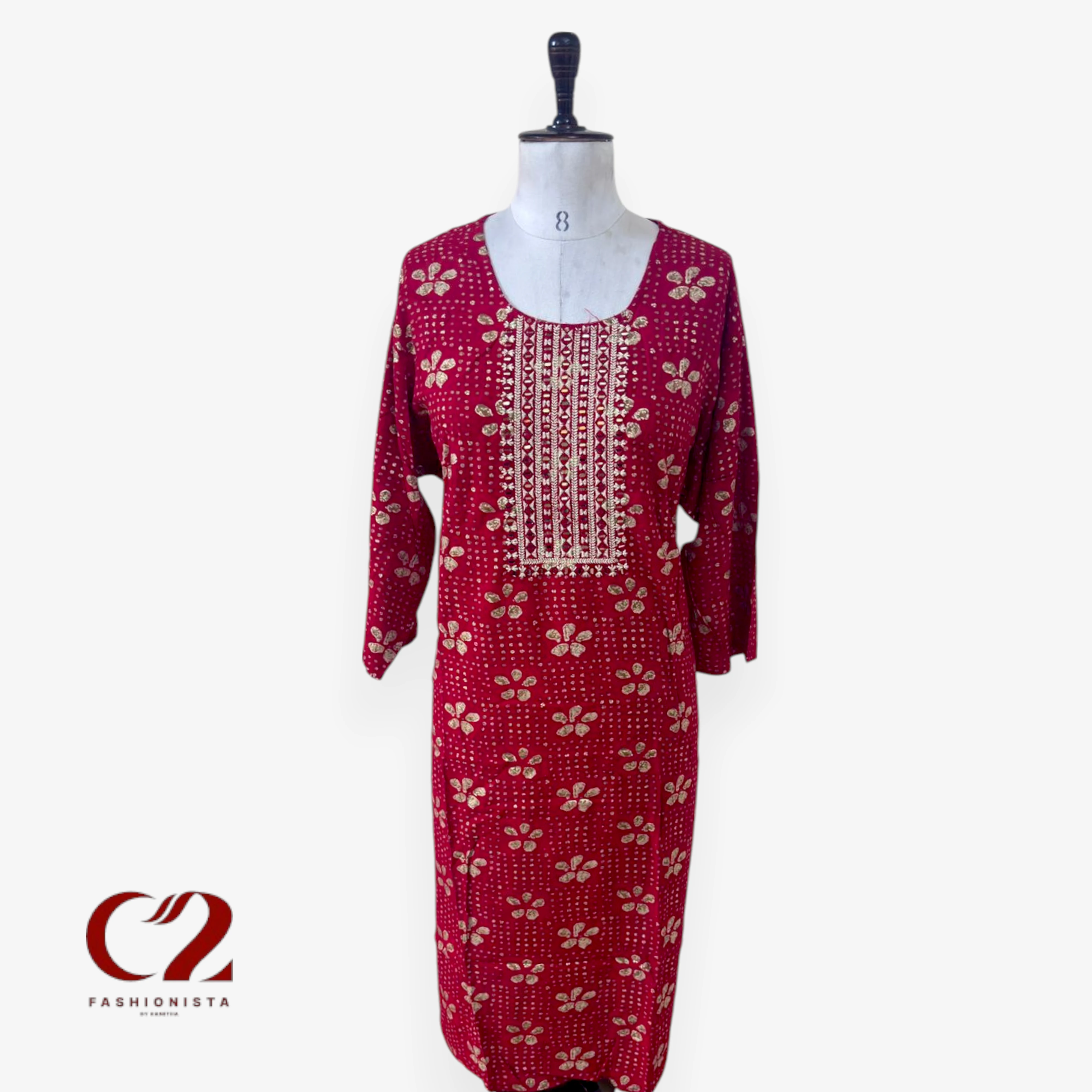 Cotton Mixed Rayon Kurti