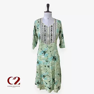 Cotton Mixed Rayon Kurti