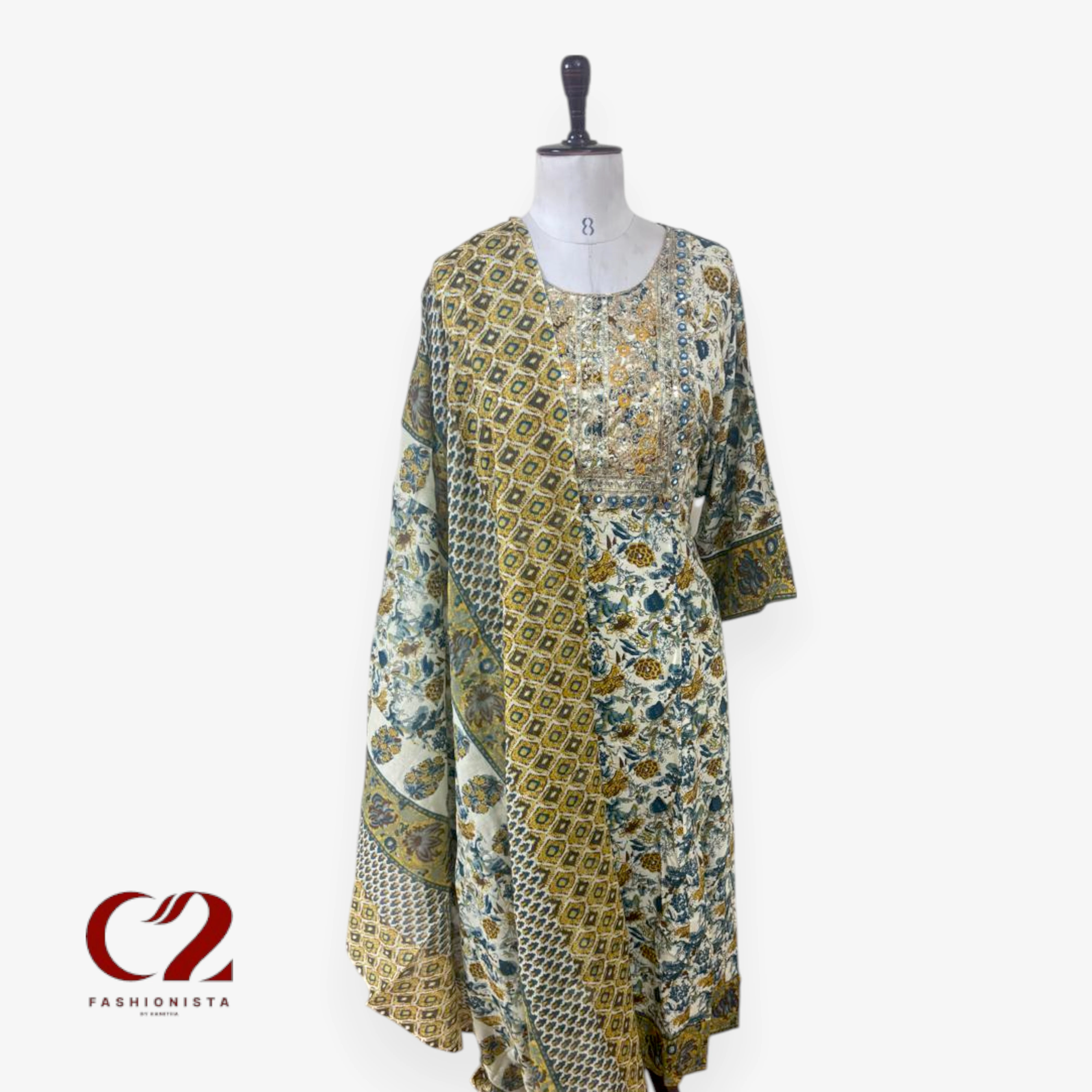 Cotton Mixed Rayon Kurti