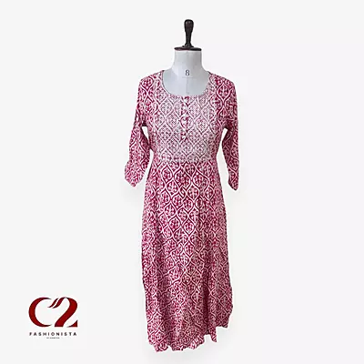 Cotton Mixed Rayon Kurti